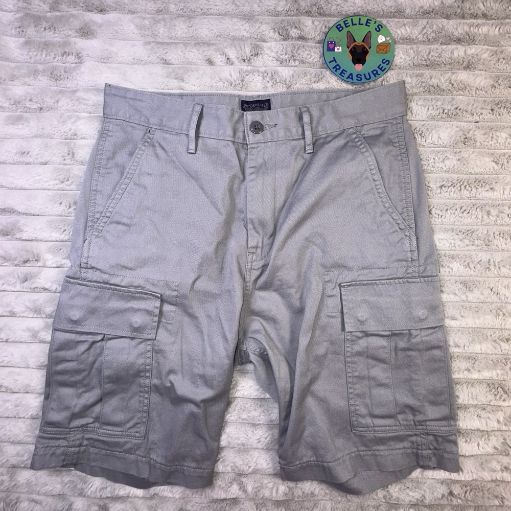 Levi's Cargo Shorts Men's 30 x9‎ Gray Outdoor Hiking Military Grunge Skater Y2K